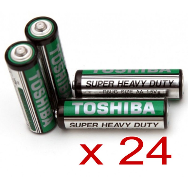 Batteries AA Super Heavy Duty Toshiba - 24 Pack
